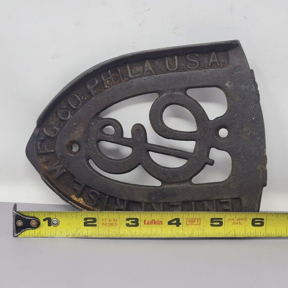 Vintage‎ Enterprise MFG Co. Phil USA Cast Iron Trivet - Picture 4 of 6